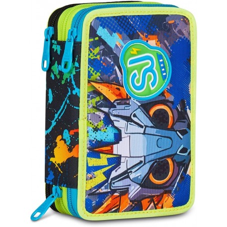 ASTUCCIO 3 CERNIERE SJ GANG LED LOOK BLU