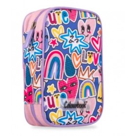 ASTUCCIO 3 CERNIERE COLOURBOOK CUTE ABS ABSTRACT