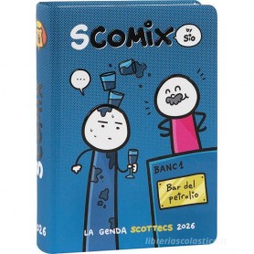 DIARIO COMIX SCOMIX SIO 2025/2026 16 M. 12X16,5 DISEGNO PETROLIO 73505