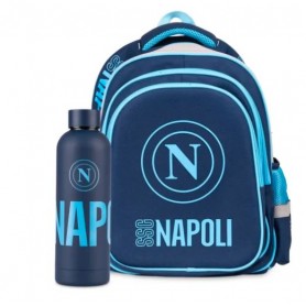 ZAINO COLOURBOOK SSC NAPOLI ESTENSIBILE CON BORRACCIA IN OMAGGIO BLU