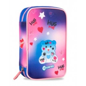 ASTUCCIO 3 CERNIERE COCCOLOTTI LOVE AZZU AZZURRO