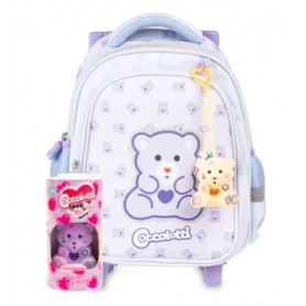 ZAINO ASILO TROLLEY COCCOLOTTI CLASSIC L LILLA CON COCCOLOTTO IN OMAGGIO