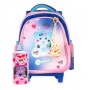 ZAINO ASILO TROLLEY COCCOLOTTI LOVE AZZU AZZURRO CO COCCOLOTTO IN OMAGGIO