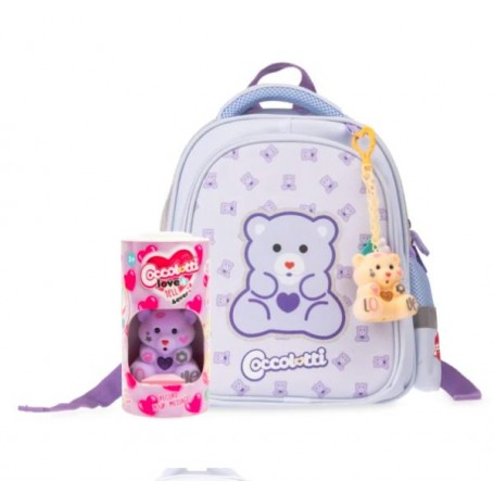 ZAINO ASILO COCCOLOTTI CLASSIC LILLA CON COCCOLOTTO IN OMAGGIO