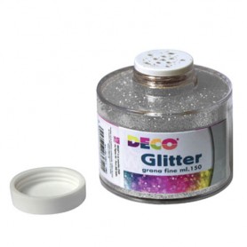 GLITTER CWR GRANA FINE 120 ML ARGENTO 