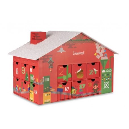 CALENDARIO DELL'AVVENTO COLOURBOOK FABBR FABBRICA DEGLI ELFI
