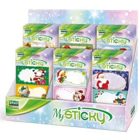 CHIUDIBUSTA STICKERS NATALE LEBEZ 