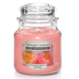 CANDELA YANKEE MEDIA 340GR. CORAL PEONY SUNSET