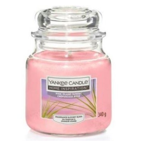 CANDELA YANKEE MEDIA 340GR. PINK ISLAND SUNSET