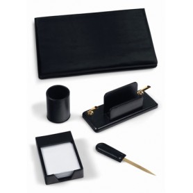 SERVIZIO DA SCRITTOIO 4PZ NERO SIAM 