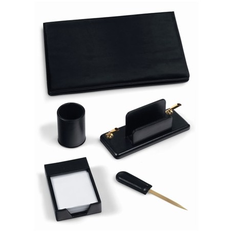 SERVIZIO DA SCRITTOIO 4PZ NERO SIAM 