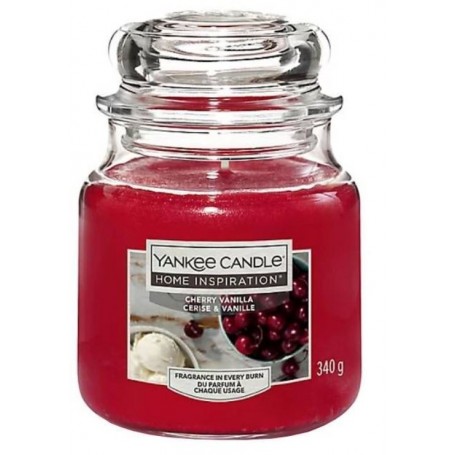 CANDELA YANKEE MEDIA 340GR. CHERRY VANIA SUNSET