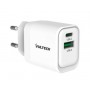 CARICABBATTERIE DA RETE TYPE-C + 1 USB 