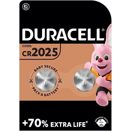 PILE CR2025 DURACELL 2PZ 