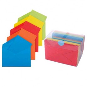 BUSTA COLORATA CON BIGLIETTO F.TO 9X14 100PZ