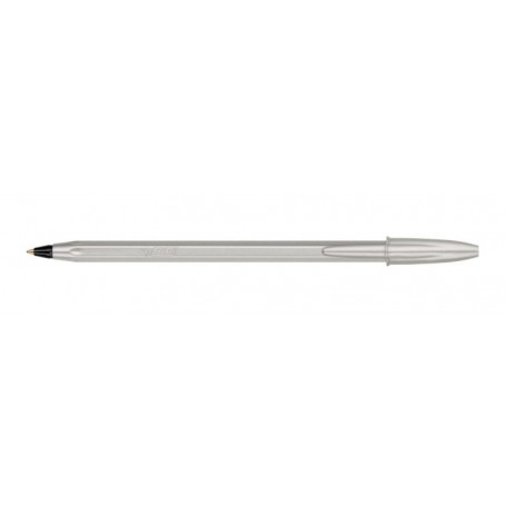 PENNA BIC CRISTAL GLACE SILVER NERA 