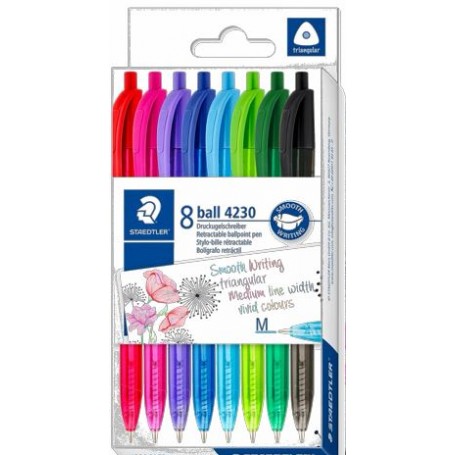 PENNA STAEDTLER BALL 4230 8PZ COLORI ASS 