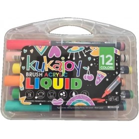 PENNARELLI KUKAJOY BRUSH ACRILICO 12 PZ 