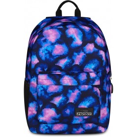 ZAINO SEVEN ISCHOOLPACK CON POWERBANK E USB  NTEGRATI BLU/ROSA