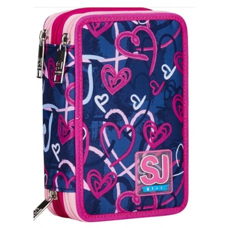 ASTUCCIO 3 CERNIERE SJ DOODLE HEART TRIP