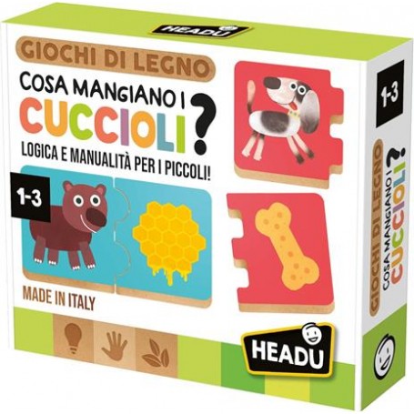 GIOCO DIDATTICO HEADU COSA MANGIANO I CU CUCCIOLI