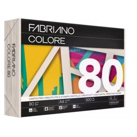 RISMA A4 FABRIANO 80 GR. AVORIO FABRIANO COLORE 500FF