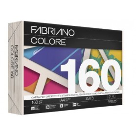 RISMA A4 FABRIANO 160 GR. AVORIO FABRIANO COLORE 250FF