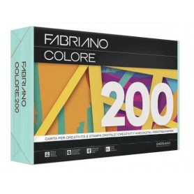 RISMA A4 FABRIANO 200 GR. ACQUAMARINA FABRIANO COLORE 100FF