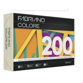 RISMA A4 FABRIANO 200 GR. AVORIO FABRIANO COLORE 100FF