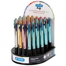 PENNA TRATTO 4 COLORI METAL 
