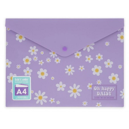 BUSTA CON BOTTONE LEGAMI A4 DAISY 
