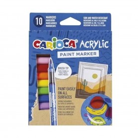 PENNARELLI CARIOCA BRUSH ACRILICO 10 PZ 