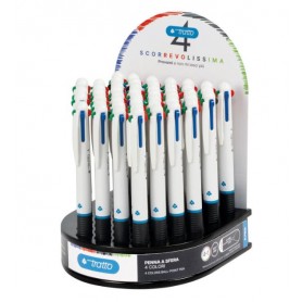 PENNA TRATTO 4 COLORI EVERWHITE 
