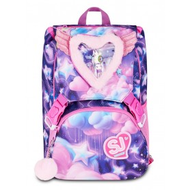 ZAINO SJ SDOPPIABILE GANG BIG FLUFFY PINK GIRL