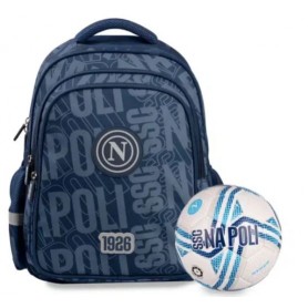 ZAINO COLOURBOOK SSC NAPOLI BLU CON PALLONE IN OMAGGIO