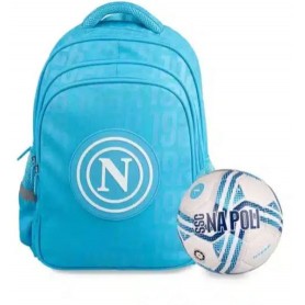 ZAINO COLOURBOOK SSC NAPOLI AZZURRO CON PALLONE IN OMAGGIO