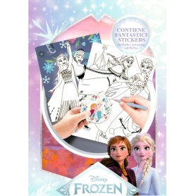 ALBUM DA COLORARE MC FROZEN CON ADESIV 
