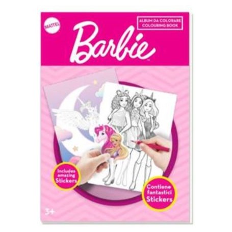 ALBUM DA COLORARE MC BARBIE CON ADESIV 