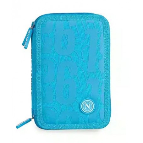 ASTUCCIO 3 CERNIERE COLOURBOOK NAPOLI AZ AZZURRO