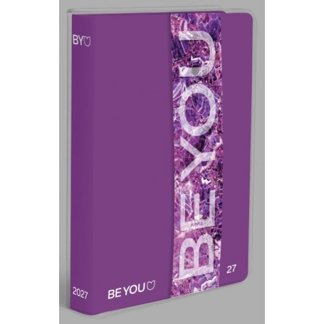 DIARIO BEYOU COLOR STAND. PURPLE 26/27 12,5 X 16,5 CM