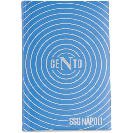 DIARIO NAPOLI COLOURBOOK CENTENARIO AZZU AZZURRO F.TO 18X13 CM.