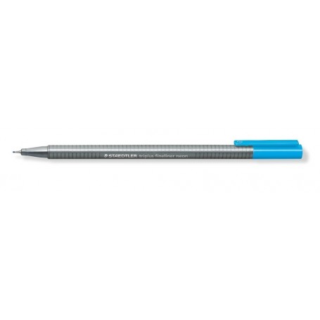 Staedtler Triplus 338 Penna Tecnica 0.8 Mm | Fineliner Ergonomico A Sezione Triangolare, Inchiostro Blu A Base D'Acqua, Lavabile, 1 Pezzo