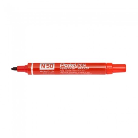 PENNARELLO PENTEL N50 P.TONDA ROSSO PERMANENTE