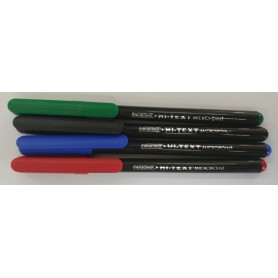 PENNA FIBRA HI-TEXT MICROPOINT 0,8 MM BLU NERO ROSSO VERDE