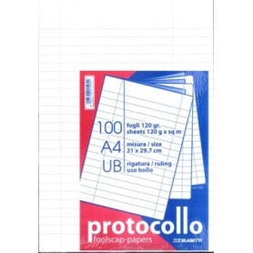 RISMA PROTOCOLLO BLASETTI 100FF 120GR. USO BOLLO