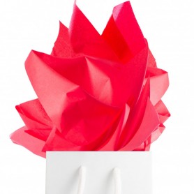 FOGLIO CARTA VELINA 50X70 GR. 20 ROSSO 