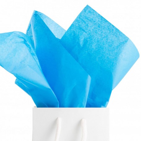 FOGLIO CARTA VELINA 50X70 GR. 20 AZZURRO 