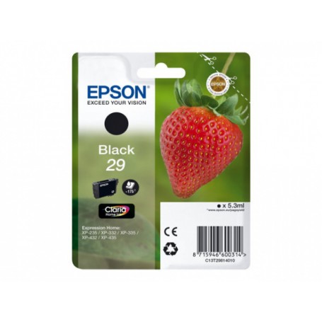 CARTUCCIA ORIGINALE EPSON T2981 BK 