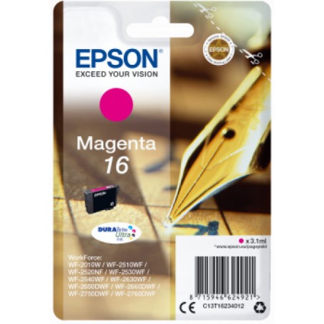 CARTUCCIA ORIGINALE EPSON T1623 MAGENTA 