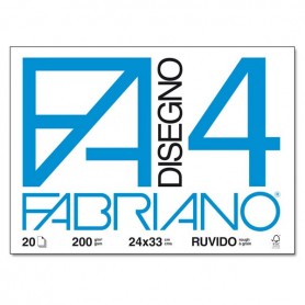 BLOCCO FABRIANO F4 20 FF. 24X33 RUVIDO 